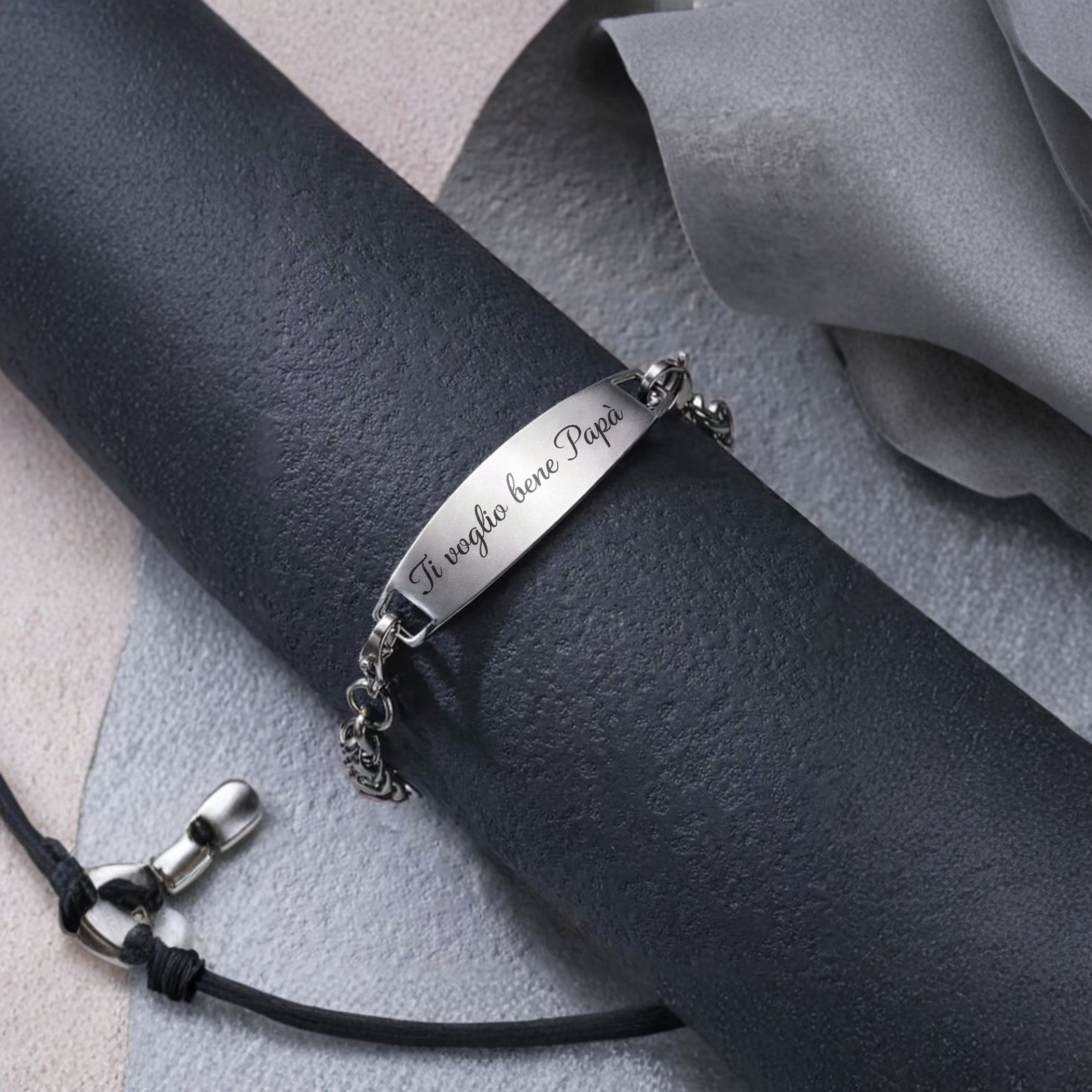 Bracciale Personalizzato in Acciaio Inox