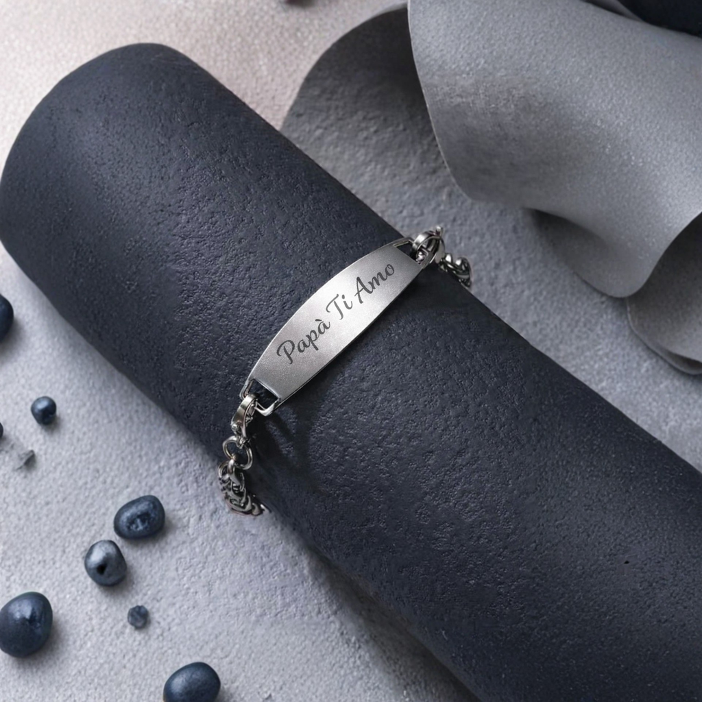 Bracciale Personalizzato in Acciaio Inox