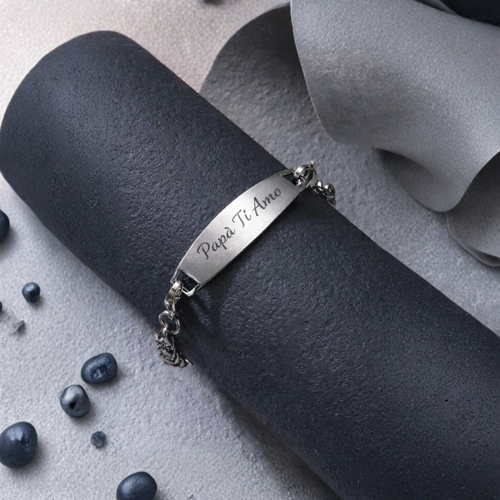 Bracciale Personalizzato in Acciaio Inox