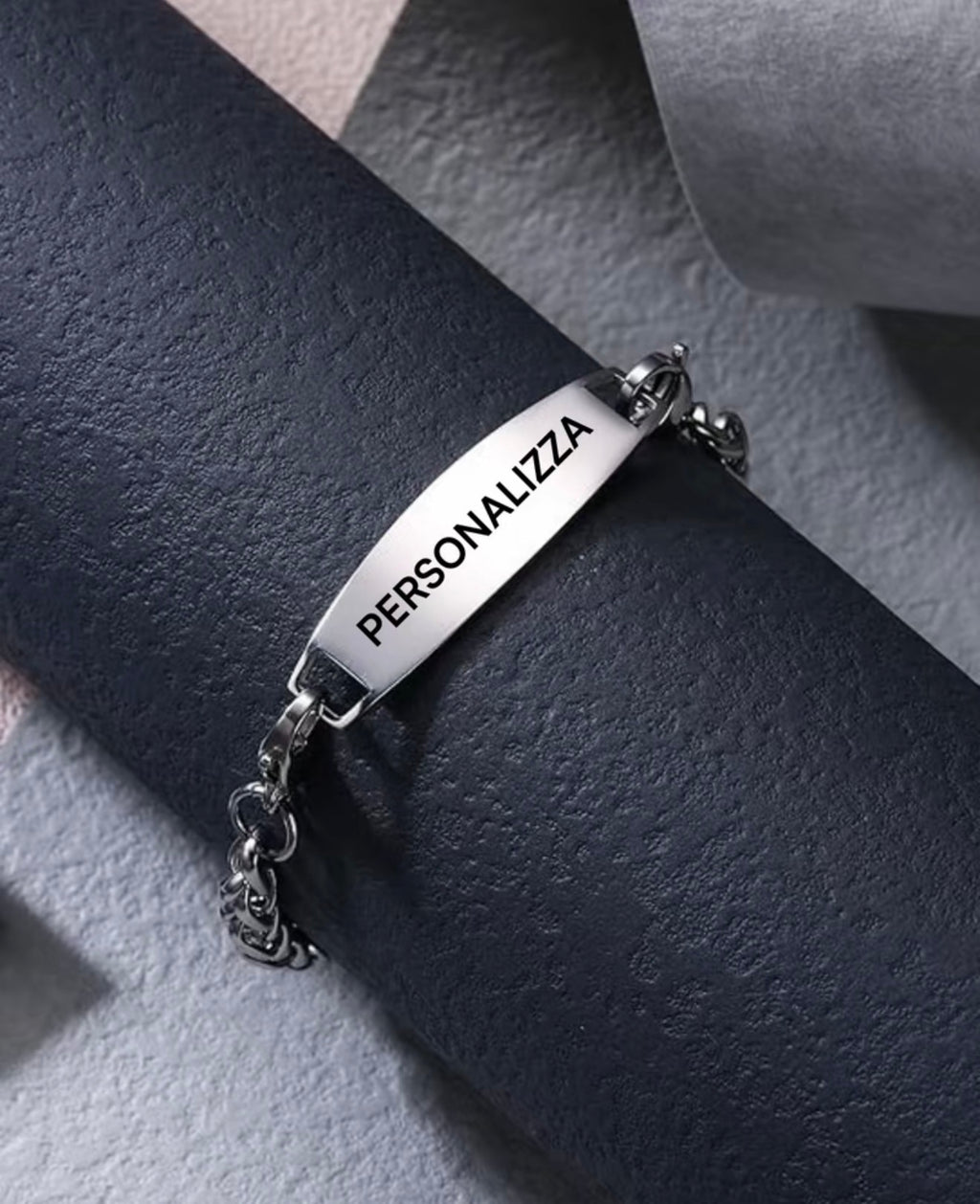 Bracciale Personalizzato in Acciaio Inox